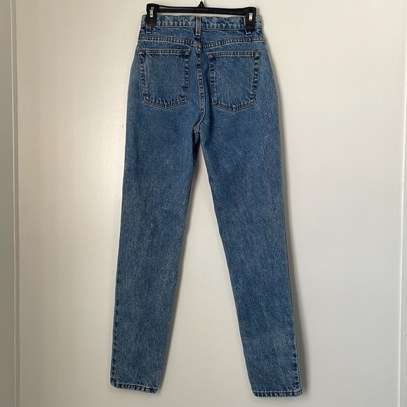 American Apparel The High Waist Jean Medium Marble Wash Size 27 - Picture 5 of 7